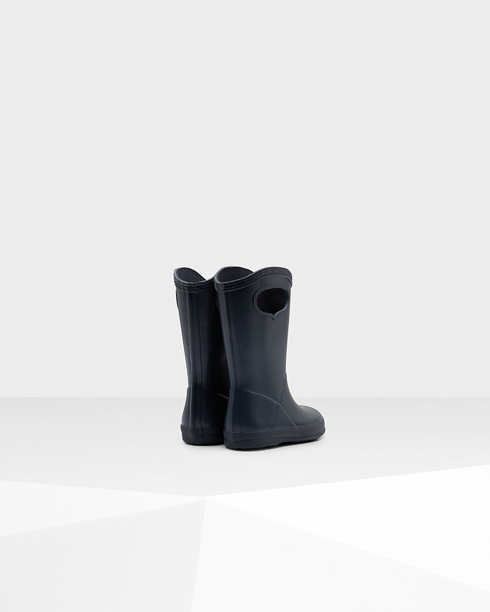 Bottes de Pluie Hunter Original First Classic Grab Handle Enfant Bleu Marine EZOIRWG-04